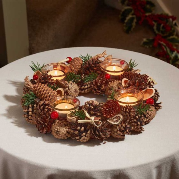 WINTERSPICE RING QUARTET CANDLE HOLDER