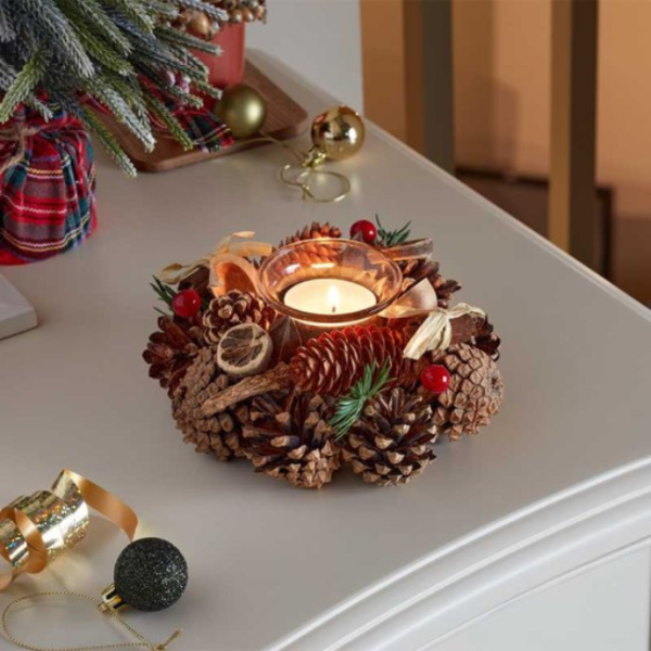WINTERSPICE SOLO CANDLE HOLDER