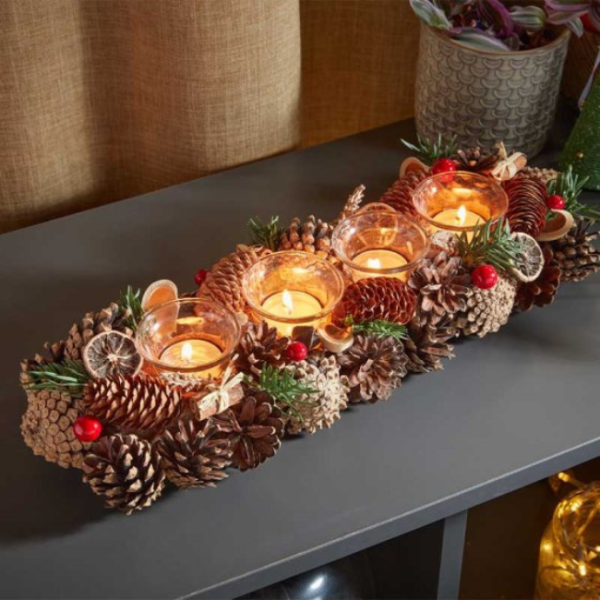 WINTERSPICE QUARTET CANDLE HOLDER