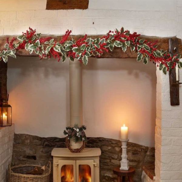 HOLLYBERRY GARLAND 180CM