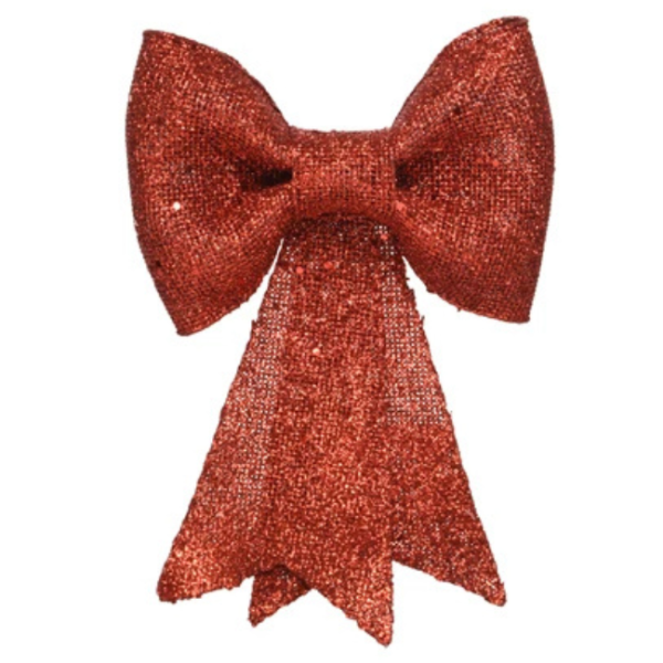 RED GLITTER BOW
