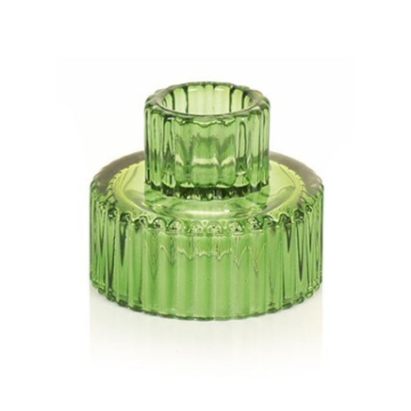 7CM GREEN GLASS TEALIGHT HOLDER - Image 2