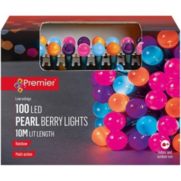 PEARL BERRY LIGHTS 100L RAINBOW