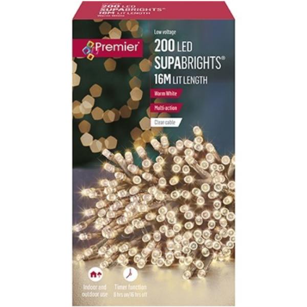 SUPABRIGHTS 200L WARM WHITE