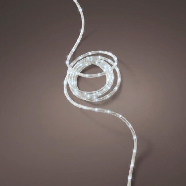 MICRO LED ROPE LIGHT 8 FUNCTION BATTERY OPERATED OUTDOOR WHITE