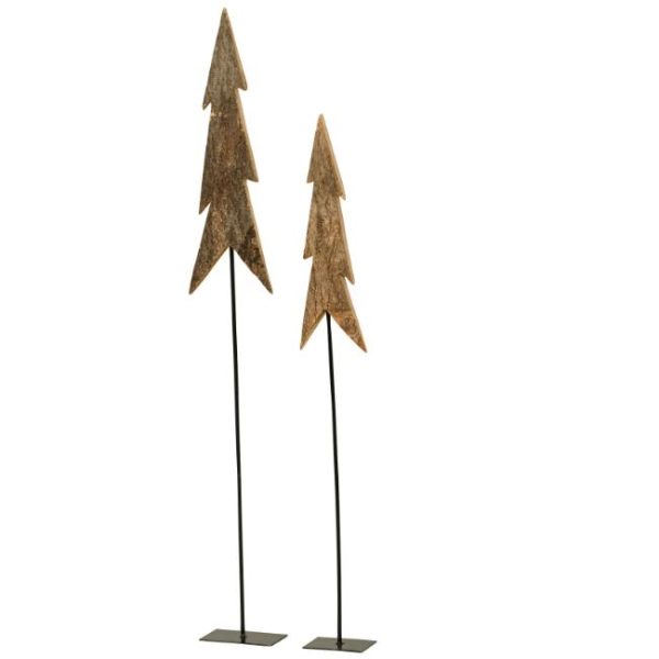 TREE PAULOWNIA WOOD ON IRON BASE 120CM