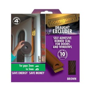 STORMGUARD DRAUGHT EXCLUDER P STRIP BROWN 5M