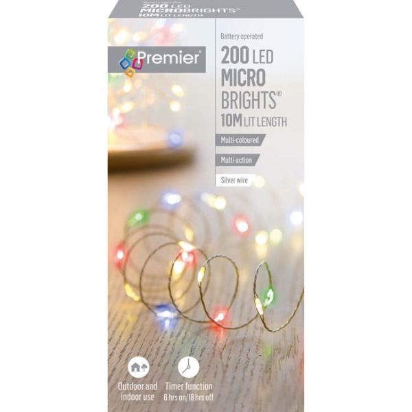 MICROBRIGHTS 200L BATTERY OPERATED MULTICOLOUR