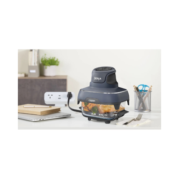 NINJA CRISPI 4-IN-1 PORTABLE GLASS AIR FRYER - CYBER FN101UKGY - Image 2