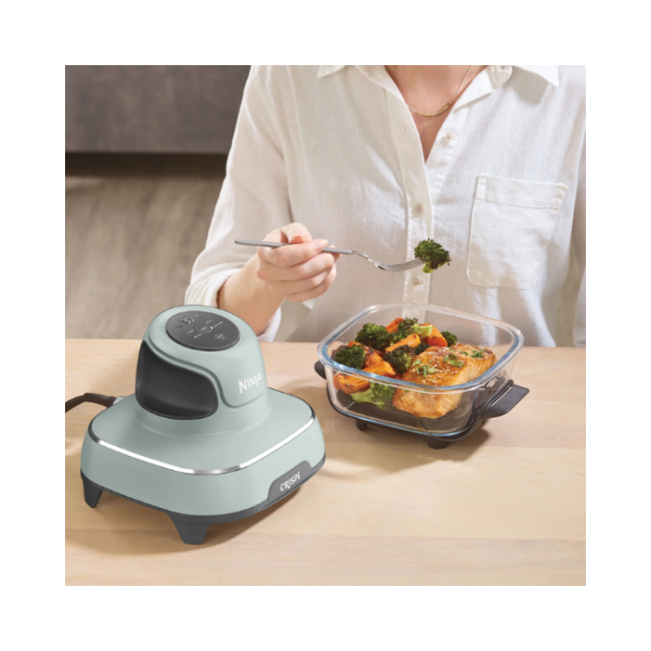NINJA CRISPI 4-IN-1 PORTABLE GLASS AIR FRYER SAGE FN101UKSG - Image 2