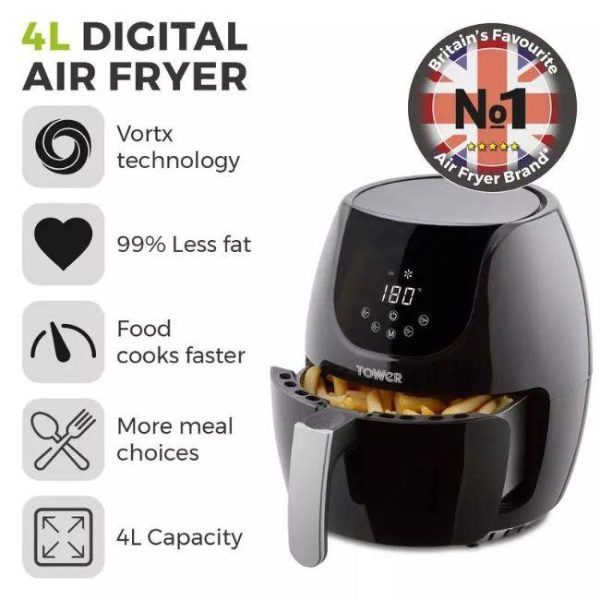 TOWER 4 LITRE DIGITAL AIR FRYER T17067 - Image 2