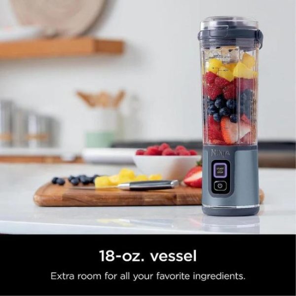 NINJA BLAST CORDLESS PORTABLE BLENDER DENIM BLUE BC151UKNV - Image 2