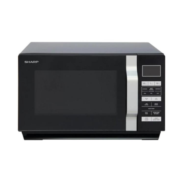 SHARP 23 LITRE FLAT TRAY BLACK 900W MICROWAVE R360KM