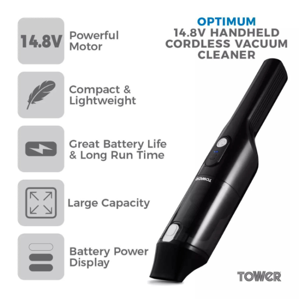 TOWER 14.8V HANDHELD VAC T527000 - Image 2