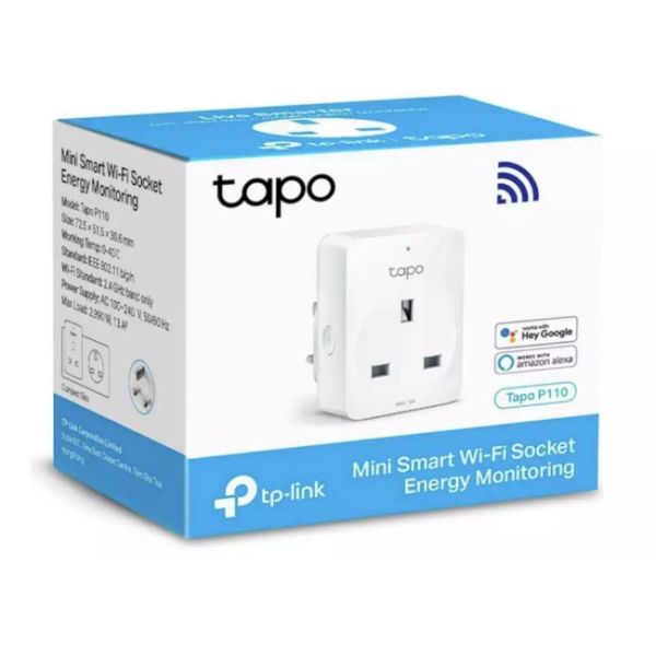 TP LINK TAPO P110 MINI SMART WIFI SOCKET, ENERGY MONITORING - Image 2