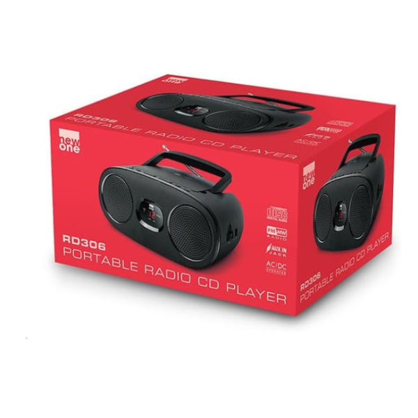 NEW ONE CD BOOMBOX RADIO - BLACK - Image 2