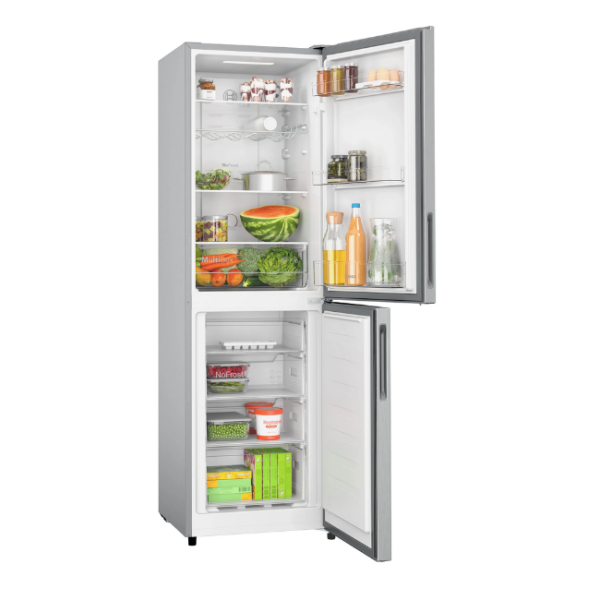 BOSCH FRIDGE FREEZER KGN27NLEAG 55CM SILVER - Image 2