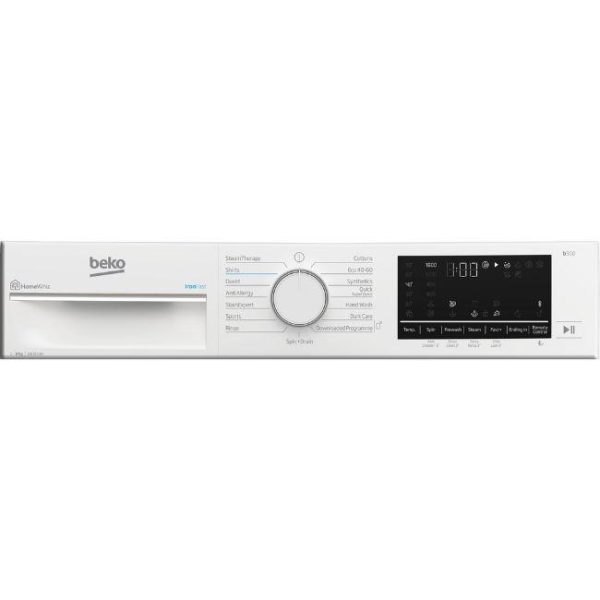 BEKO 9KG IRONFAST RECYCLEDTUB™ BLUETOOTH WASHING MACHINE B3W5962I - Image 2
