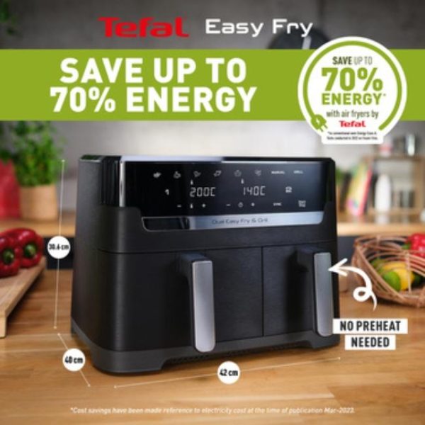 TEFAL 8.3L DUAL EASY FRY AIR FRYER - Image 2