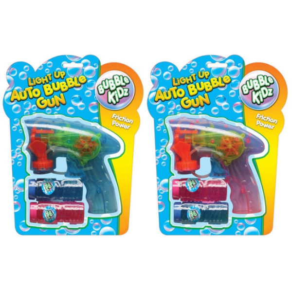 AUTO BUBBLE GUN WITH LIGHT