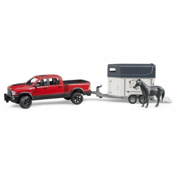 BRUDER WAGON WITH HORSE TRAILER