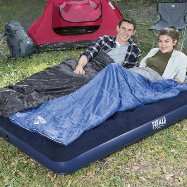 BESTWAY FLOCKED DOUBLE AIRBED