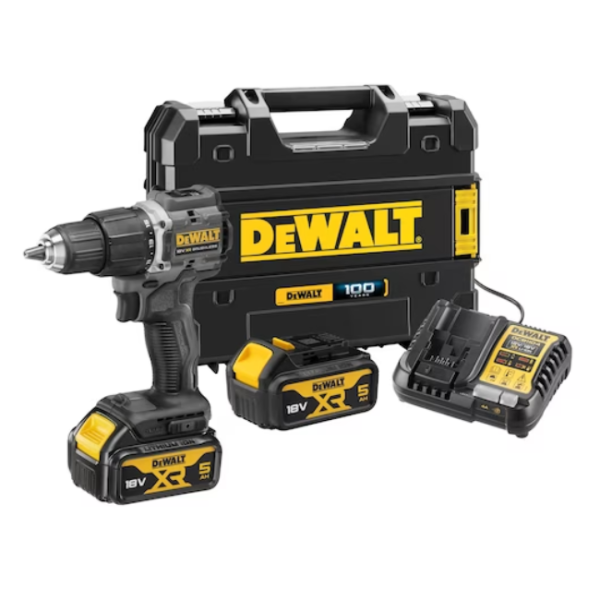 DEWALT 18V 100YR COMBI DRILL 2 X 5AH BATTERIES - Image 2
