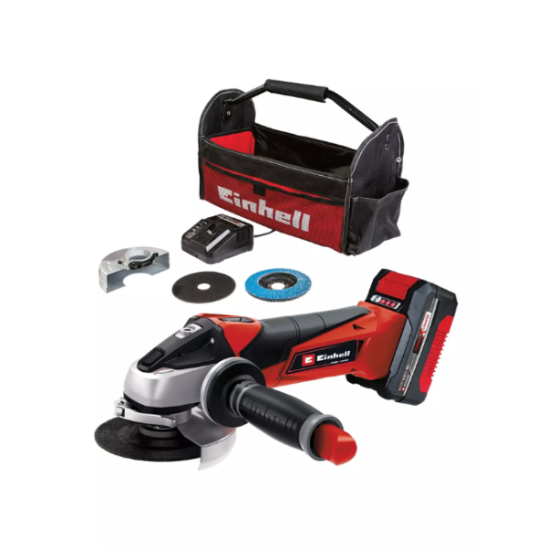 EINHELL 18V 115MM ANGLE GRINDER KIT CW 1 3.0AH LIO