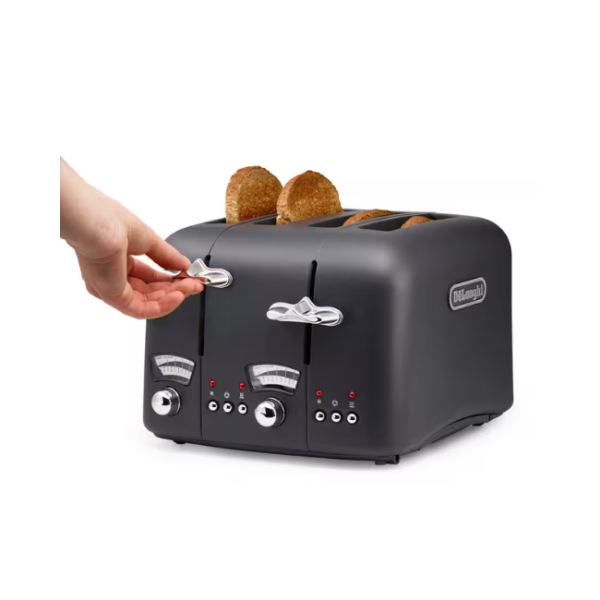 DELONGHI ARGENTO SILVA 4 SLICE TOASTER - Image 2
