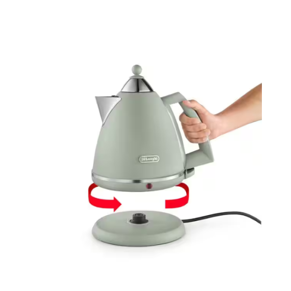 DELONGHI ARGENTO SILVA KETTLE FLORA GREEN - Image 3