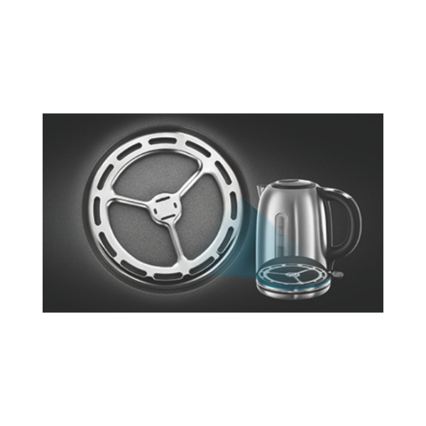 RUSSELL HOBBS QUIET BOIL 1.7L KETTLE STAINLESS STEEL - Image 3