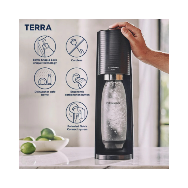 SODASTREAM TERRA STARTER KIT (BOTTLE + CO2 CYLINDER) - Image 2