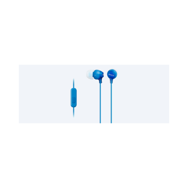 SONY EARPHONES MDR-EX15AP BLUE - Image 2