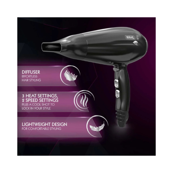 WAHL POWER SHINE HAIR DRYER ZY151 2000W - Image 2