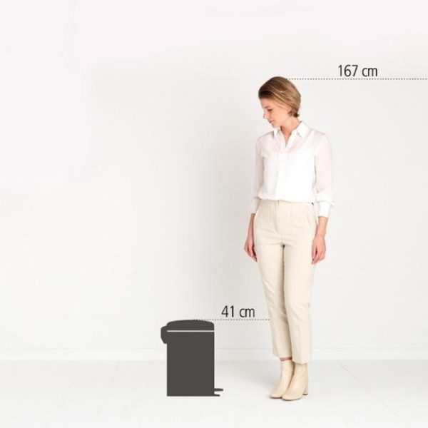 BRABANTIA PEDAL BIN NEWLCON 12 LTR WHITE - Image 2