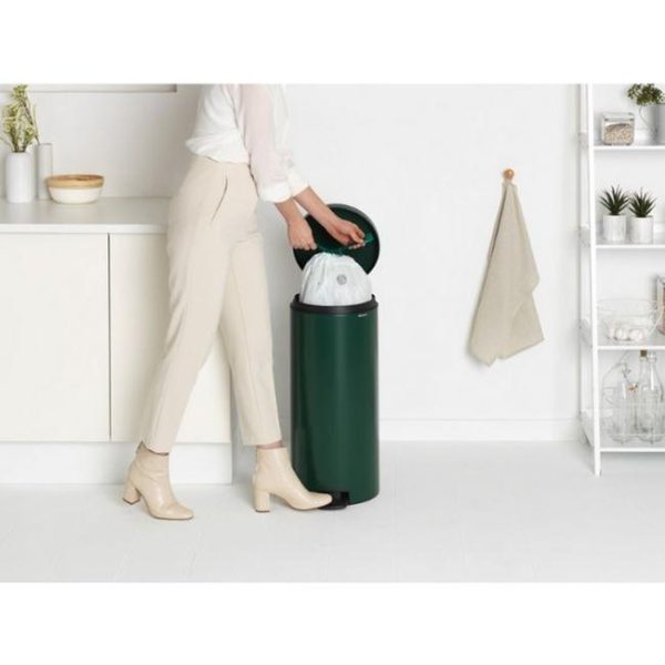 BRABANTIA PEDAL BIN NEWLCON 30 LTR PINE GREEN - Image 2