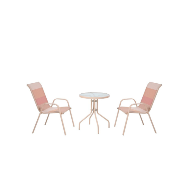 EZE BLUSH PINK BISTRO SET