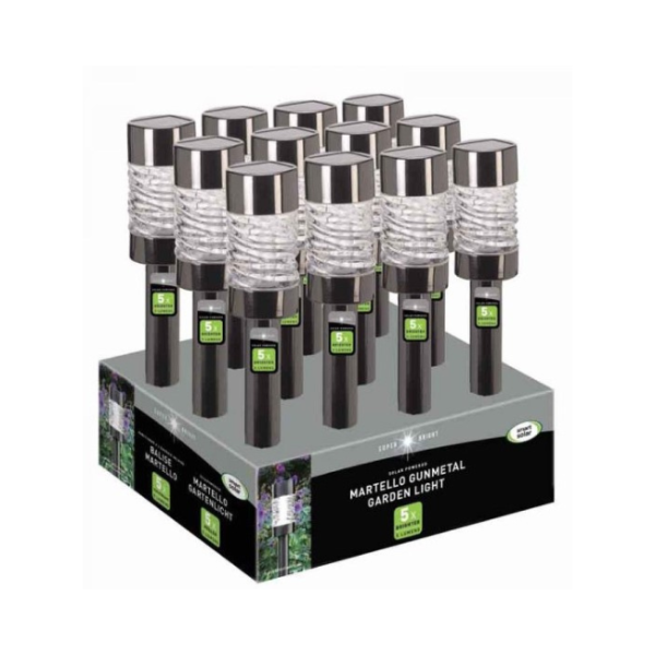 MARTELLO SOLAR NICKLE STAKE LIGHT - 5 LUMEN