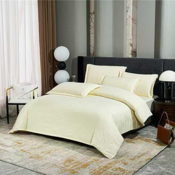 HOTEL COLLECTION BED SET DOUBLE IVORY