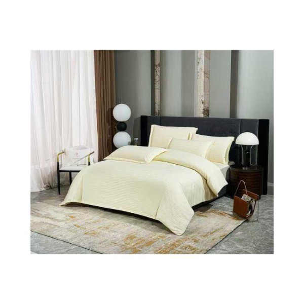 HOTEL COLLECTION BED SET DOUBLE IVORY
