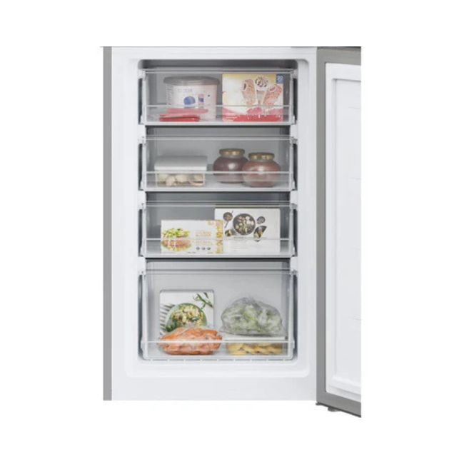 HOOVER SILVER FRIDGE FREEZER HVT3CLECKIHS-1 - Image 2