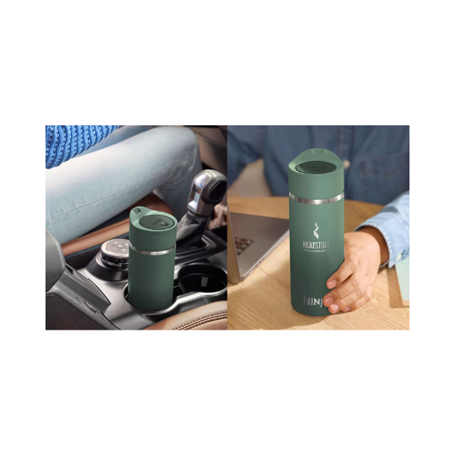 NINJA TRAVEL MUG 400ML GREEN DW1603EUUKGN - Image 2