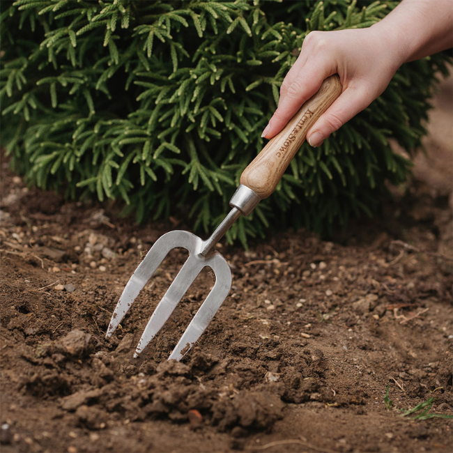 KENT & STOWE STAINLESS STEEL HAND AND FORK - Image 2