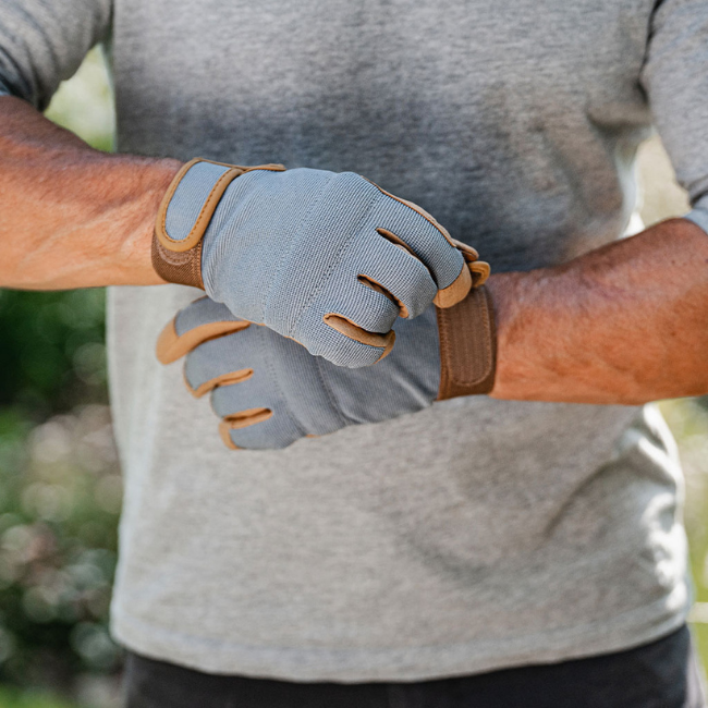 KENT & STOWE GREY COMFORT GLOVES - MEDIUM - Image 4