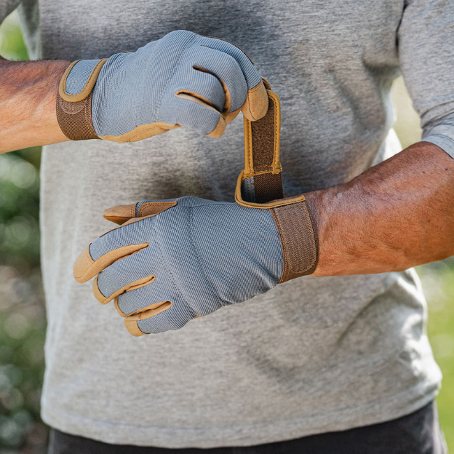 KENT & STOWE GREY COMFORT GLOVES - MEDIUM - Image 3