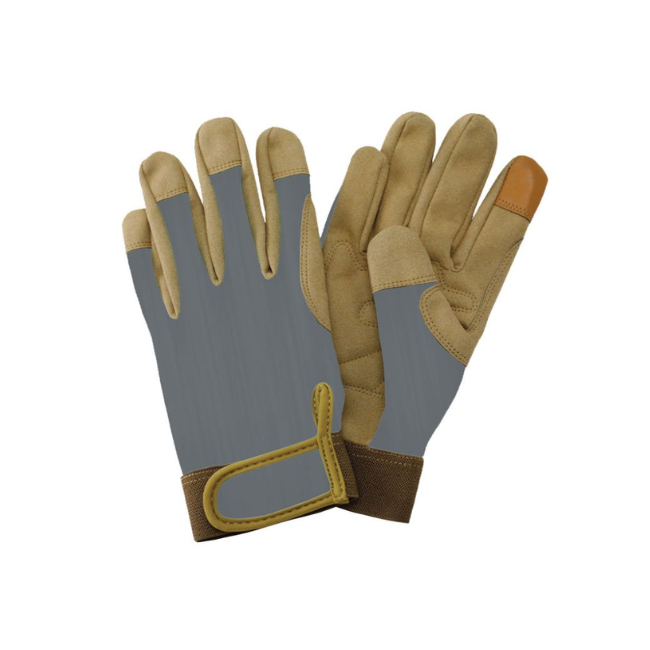 KENT & STOWE GREY COMFORT GLOVES - MEDIUM