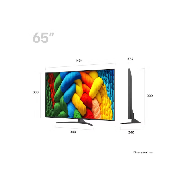 65 INCH LG NANOCELL AI 4K SMART TV 2025 NANO81A6A.AEK - Image 2