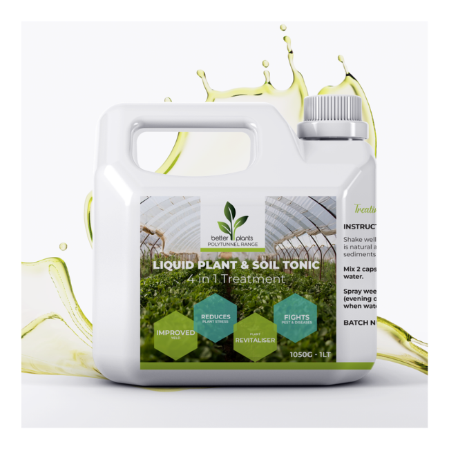 BETTER PLANTS POLY TUNNEL LIQUID PLANT & SOIL NATURAL BIOSTIMULANT