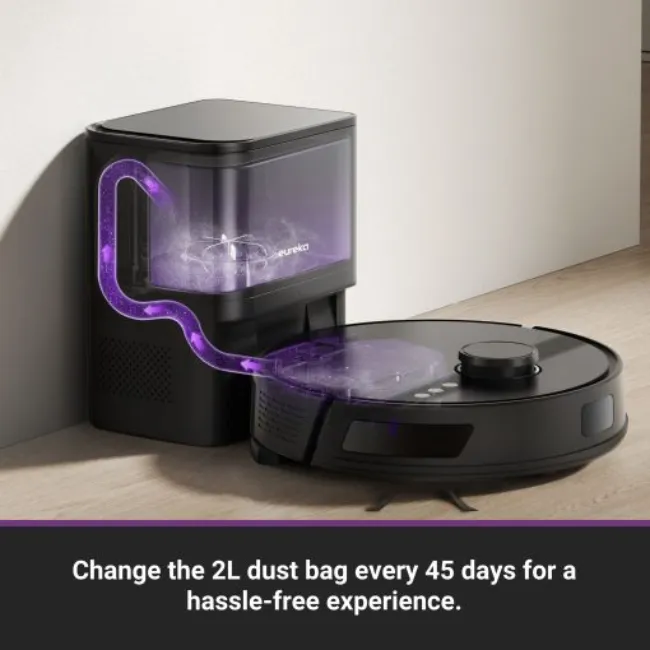 EUREKA ROBOT VACUUM WITH DOCKING STATION N6 PLUS - RVCSNERN6PLUSBK - Image 2