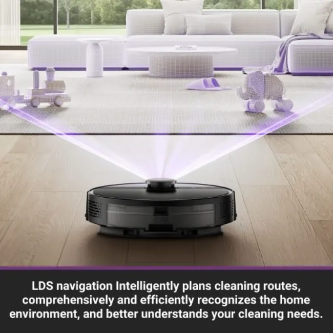 EUREKA ROBOT VACUUM WITH DOCKING STATION N6 PLUS - RVCSNERN6PLUSBK - Image 3